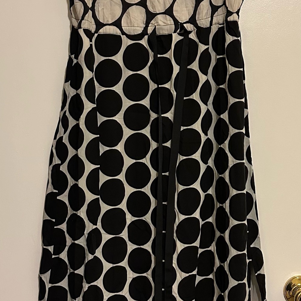 LOGT Black and White Polka Dot Dress